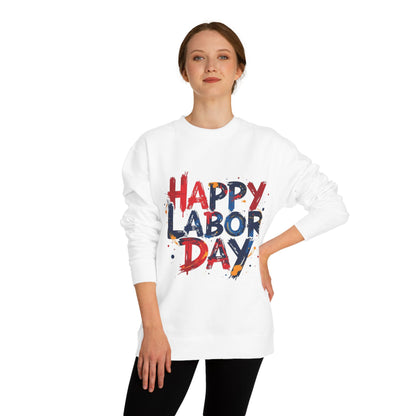 Happy Labor Day Crewneck Sweatshirt – Patriotic Holiday Pullover