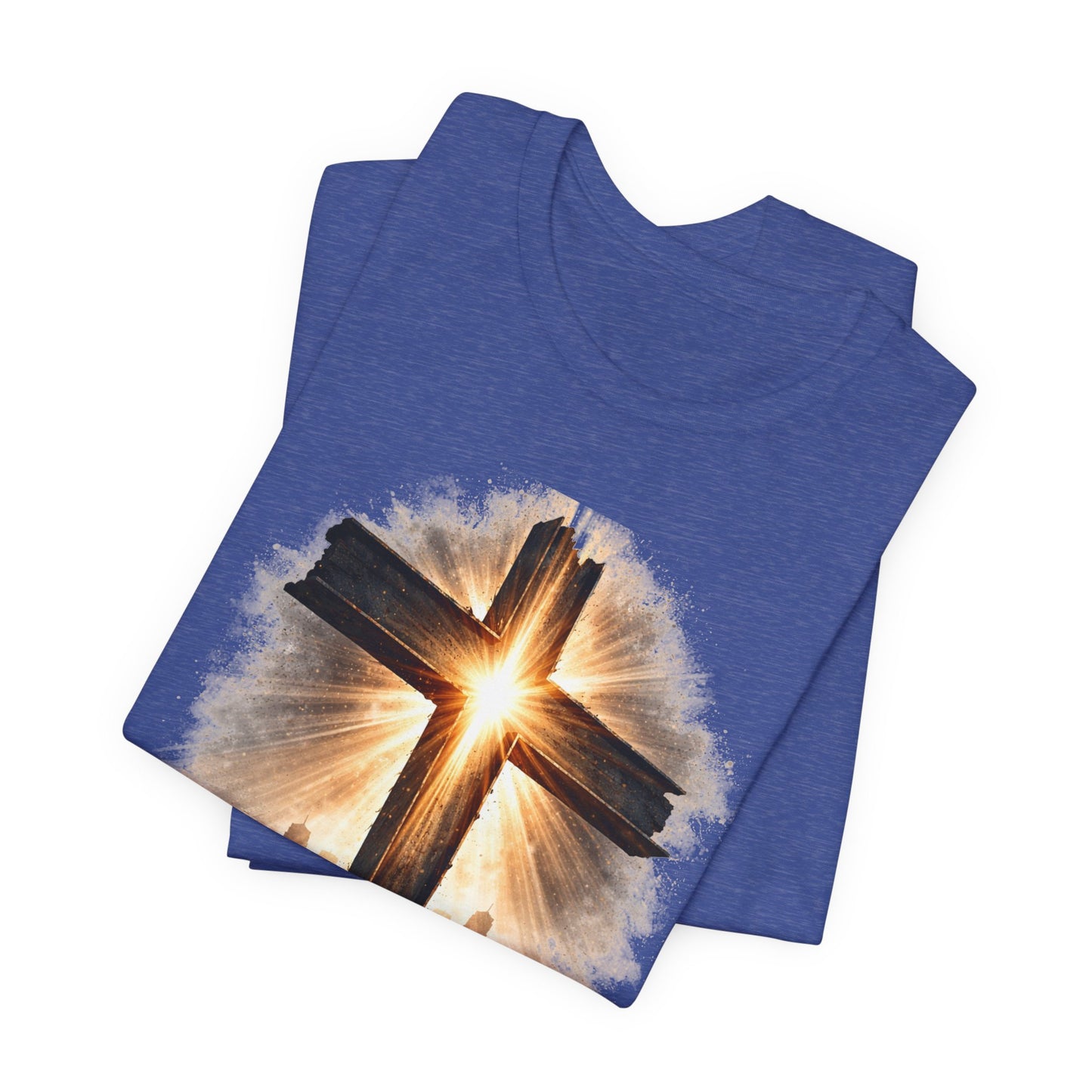 9/11 Never Forget T‑Shirt - Cross Memorial Tee