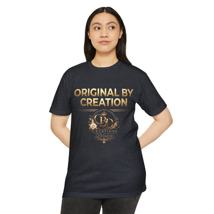 Original By Creation Logo T-Shirt — Gold Crest Designer Tee
