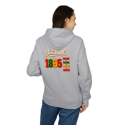 Juneteenth 1865 Hoodie — History, Courage, Resilience, Respect Pullover