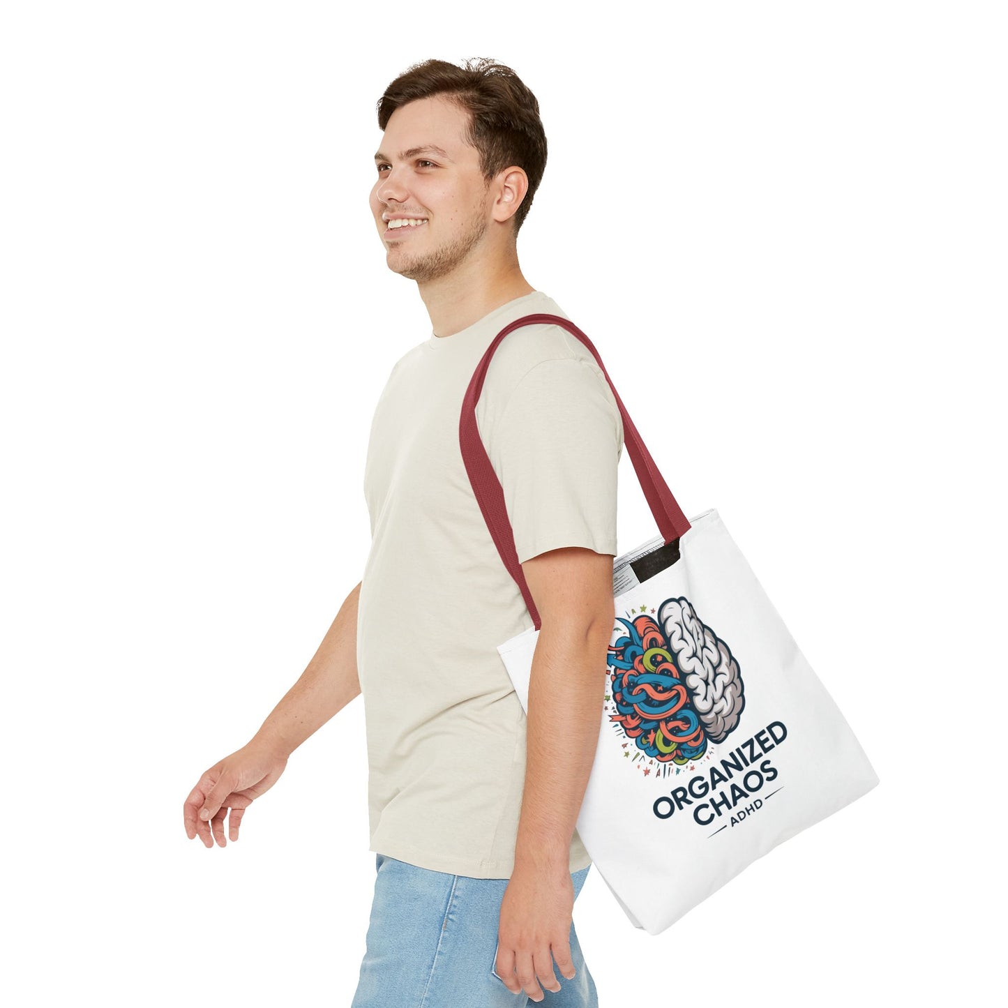 ADHD Tote Bag — "Organized Chaos" Brain Design