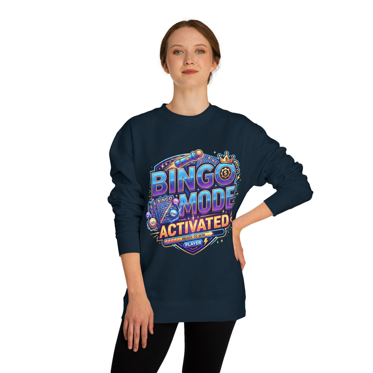 Bingo Mode Activated Sweatshirt — Fun Gamer/Player Bingo Crewneck