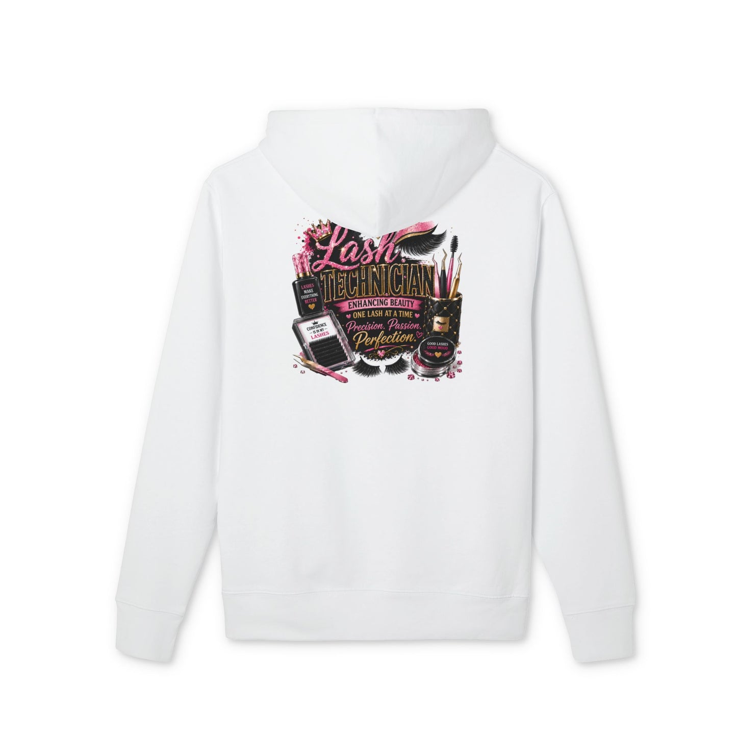 Lash Technician Hoodie — Makeup & Eyelash Artist Graphic Pullover