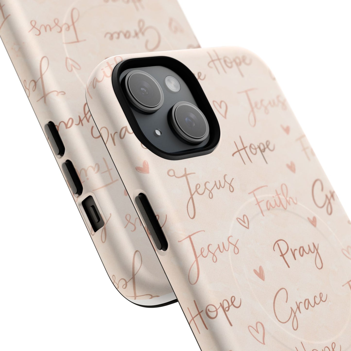 Christian Words Tough Magnetic Phone Case — Hope Pray Grace Jesus Faith