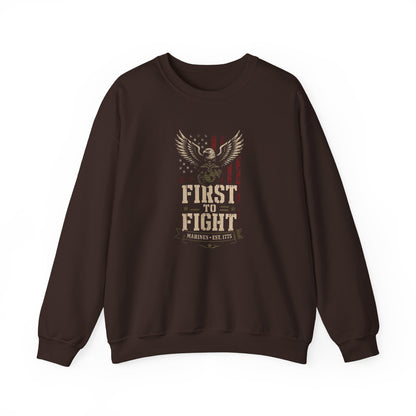 "First to Fight" Crewneck Sweatshirt