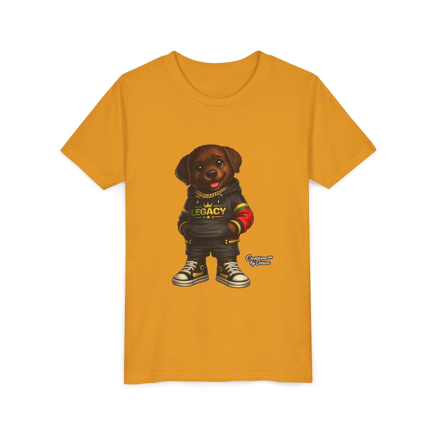 Youth Dog Tee — 'Legacy' Streetwear Puppy Graphic Shirt