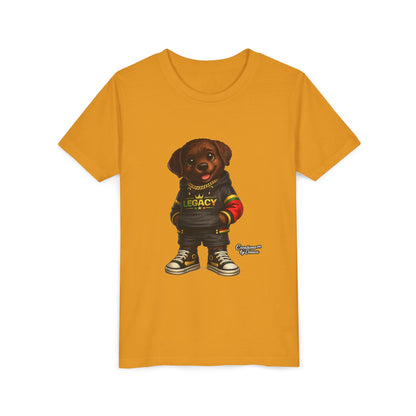 Youth Dog Tee — 'Legacy' Streetwear Puppy Graphic Shirt