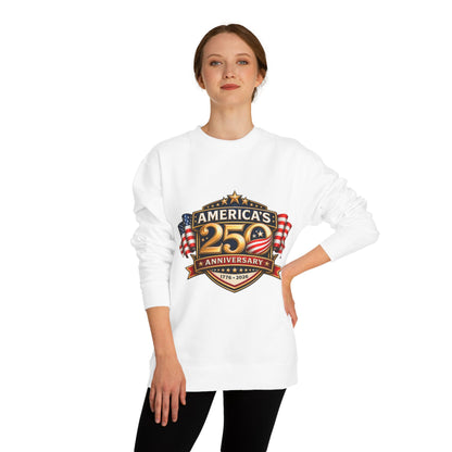America's 25th Anniversary Sweatshirt — Patriotic USA Flag Crewneck (1776–2026)