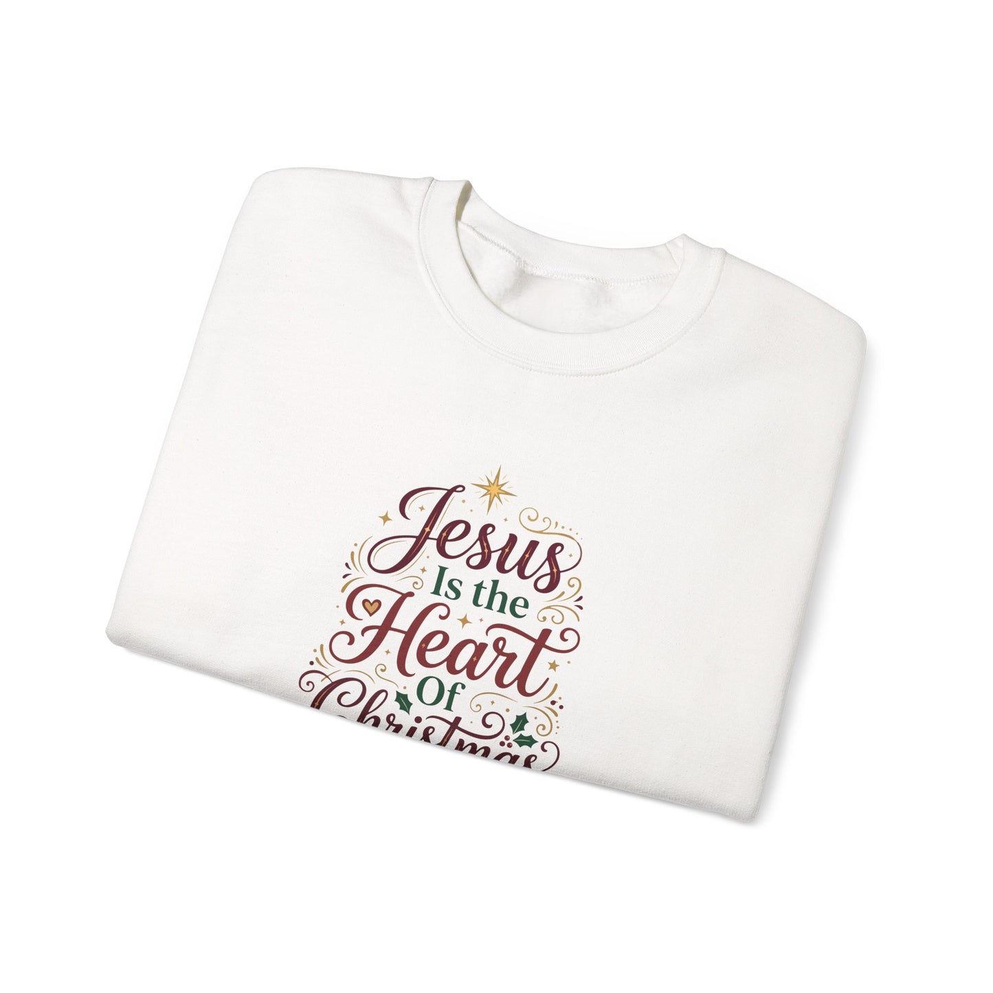 Jesus Is the Heart of Christmas  Sweatshirt