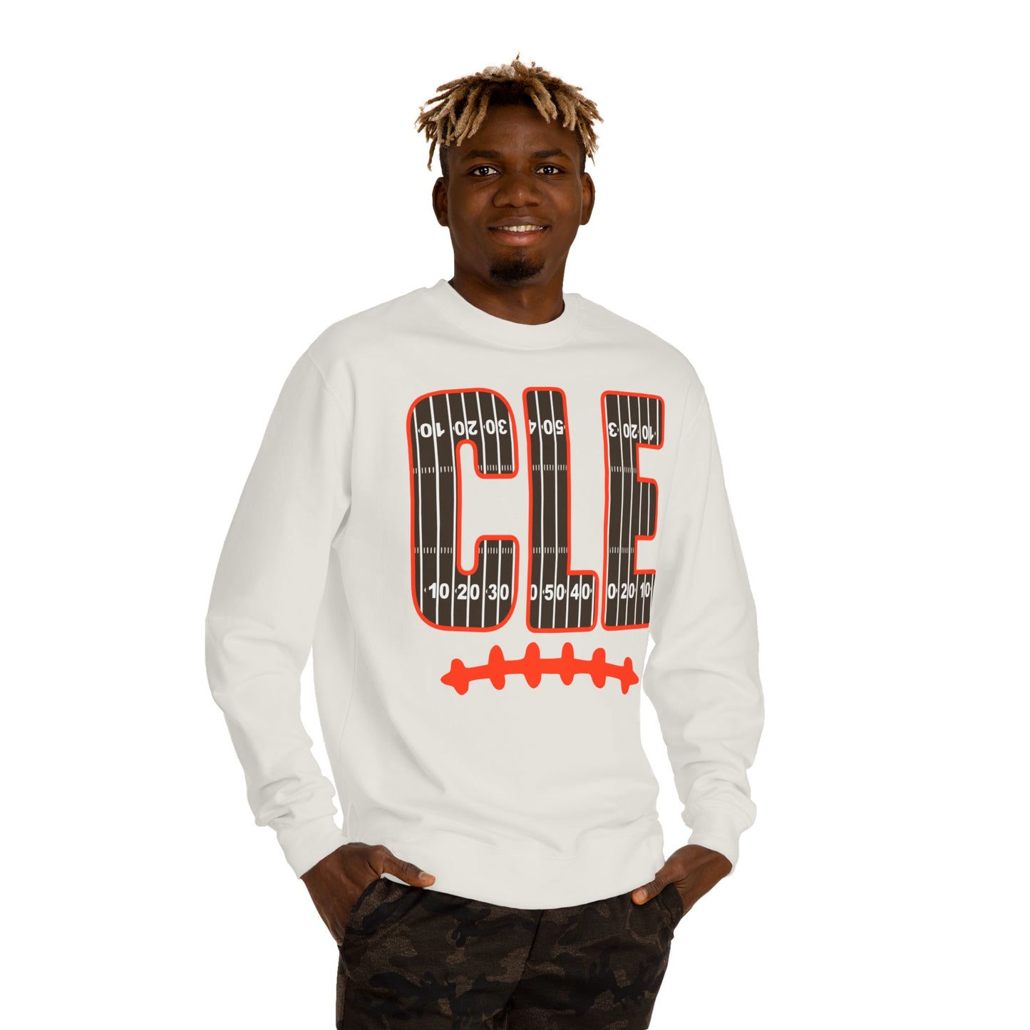 CLE Football Field Crewneck Sweatshirt