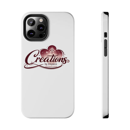 Tough Phone Case — "Creations by Donece" Logo Protective Phone Cover