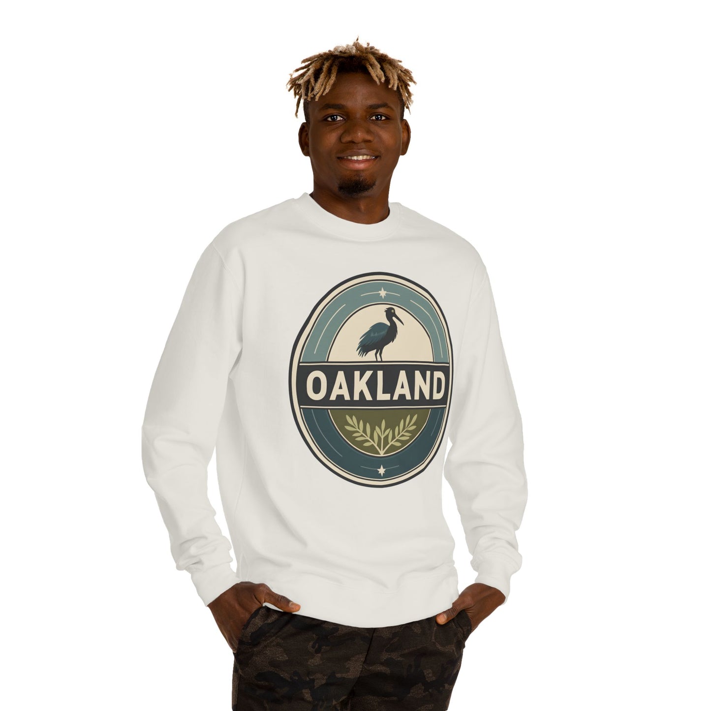 Oakland Retro Heron Crewneck Sweatshirt