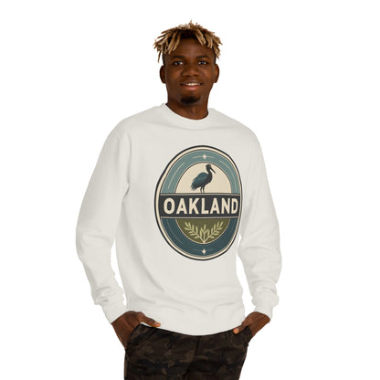 Oakland Retro Heron Crewneck Sweatshirt