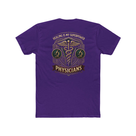 Physicians Tee — "Healing Is My Superpower" Medical Caduceus Shirt