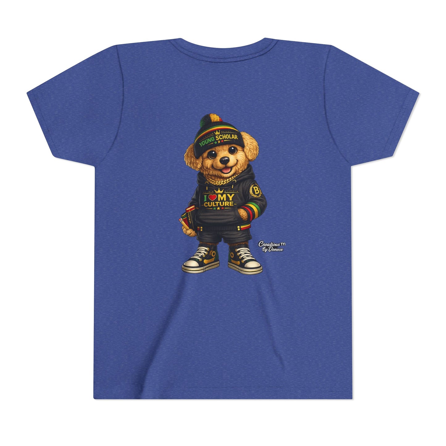 Youth Bear Graphic Tee – "I Love My Culture" Urban Streetwear