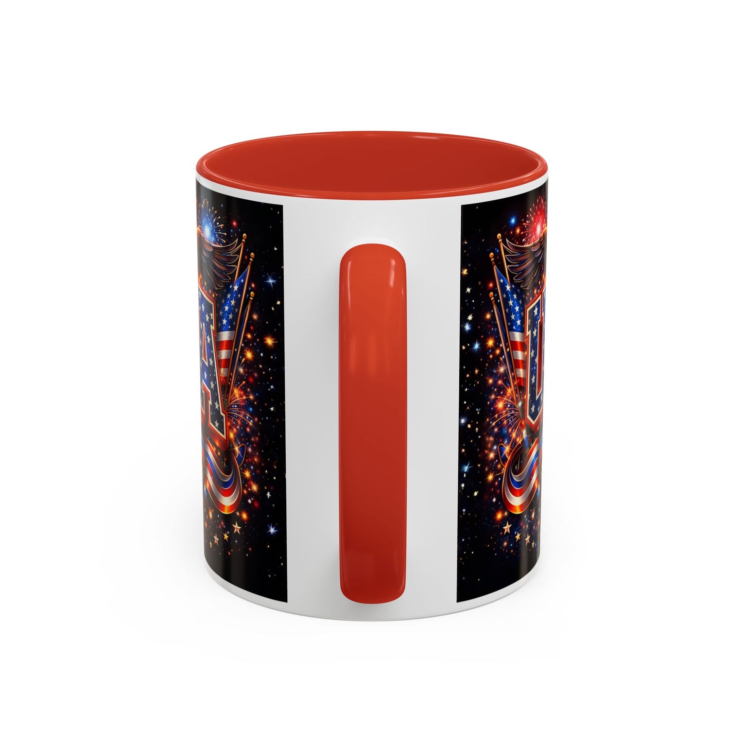 USA Eagle Coffee Mug – Patriotic 1776 Accent Mug (11/15oz)