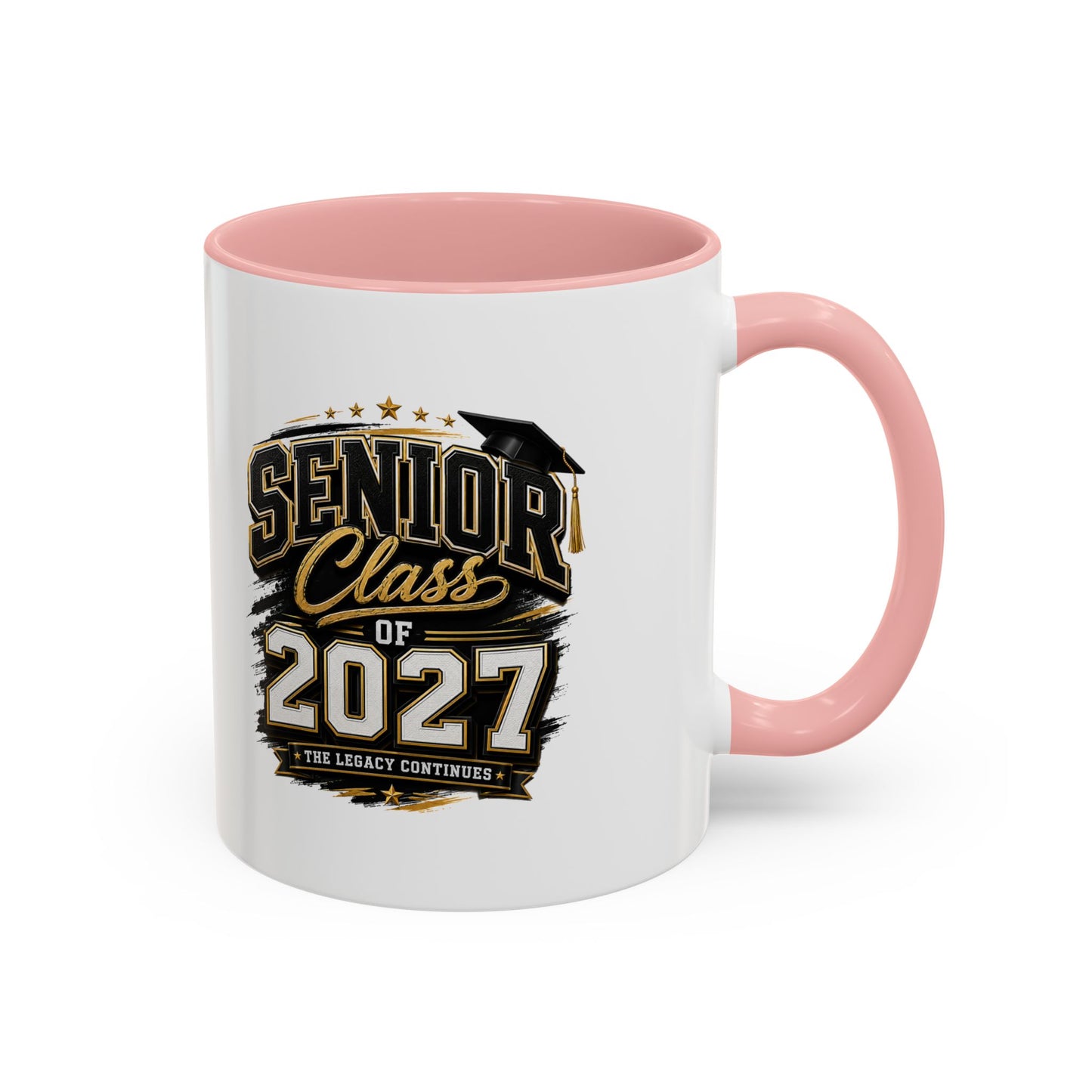 Senior Class of 2027 Accent Coffee Mug — Graduation Gift