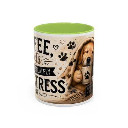 Dog and Cat Coffee Mug – "Best Friends, Best Life" Accent Tea Cup (11/15oz)