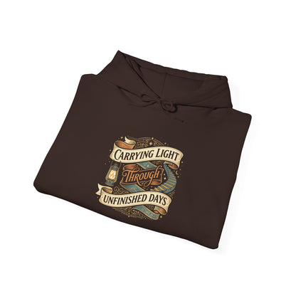 Carrying Light Through Unfinished Days  Hoodie