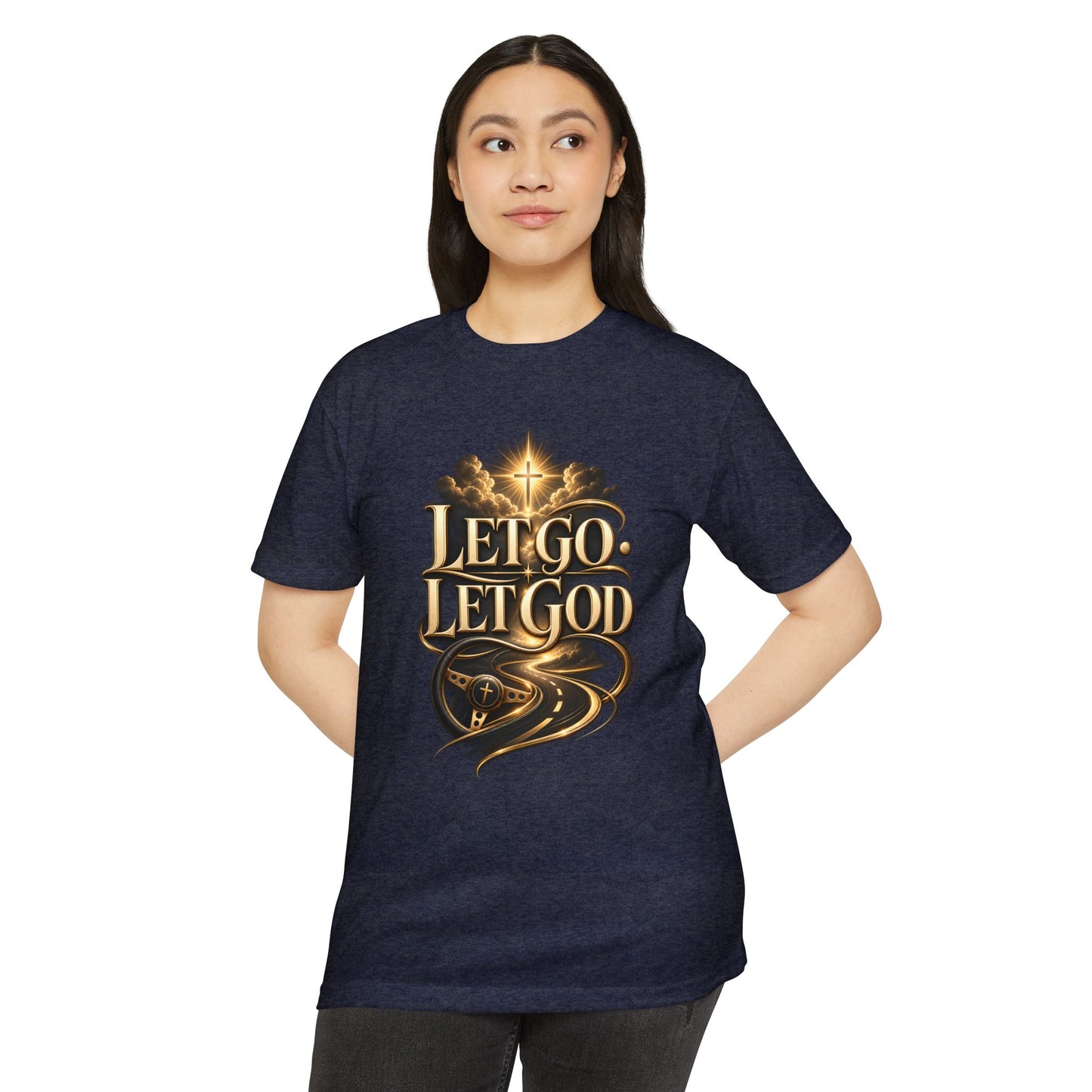 Let Go Let God T-Shirt — Inspirational Christian Faith Tee
