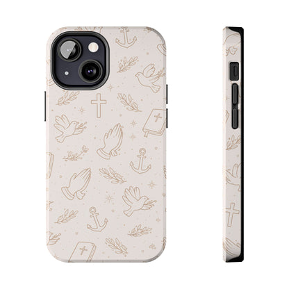 Symbols of Grace Phone Case | Christian Floral iPhone Case