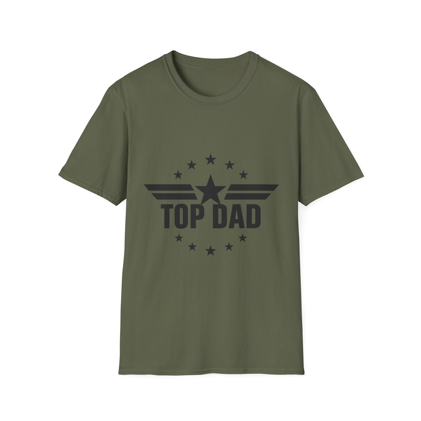 Top Dad T-Shirt — Retro Star Emblem Father's Day Tee