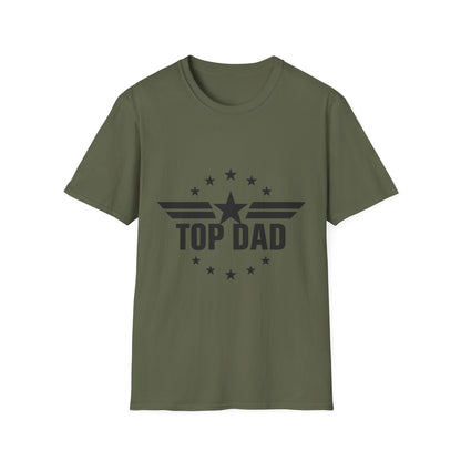 Top Dad T-Shirt — Retro Star Emblem Father's Day Tee
