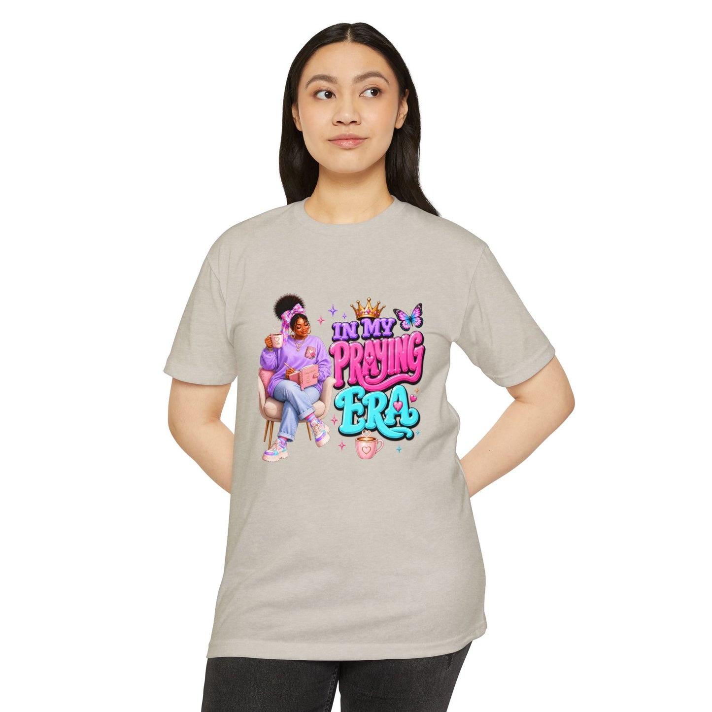 T-Shirt — "In My Praying Era" Feminine Faith Graphic Tee
