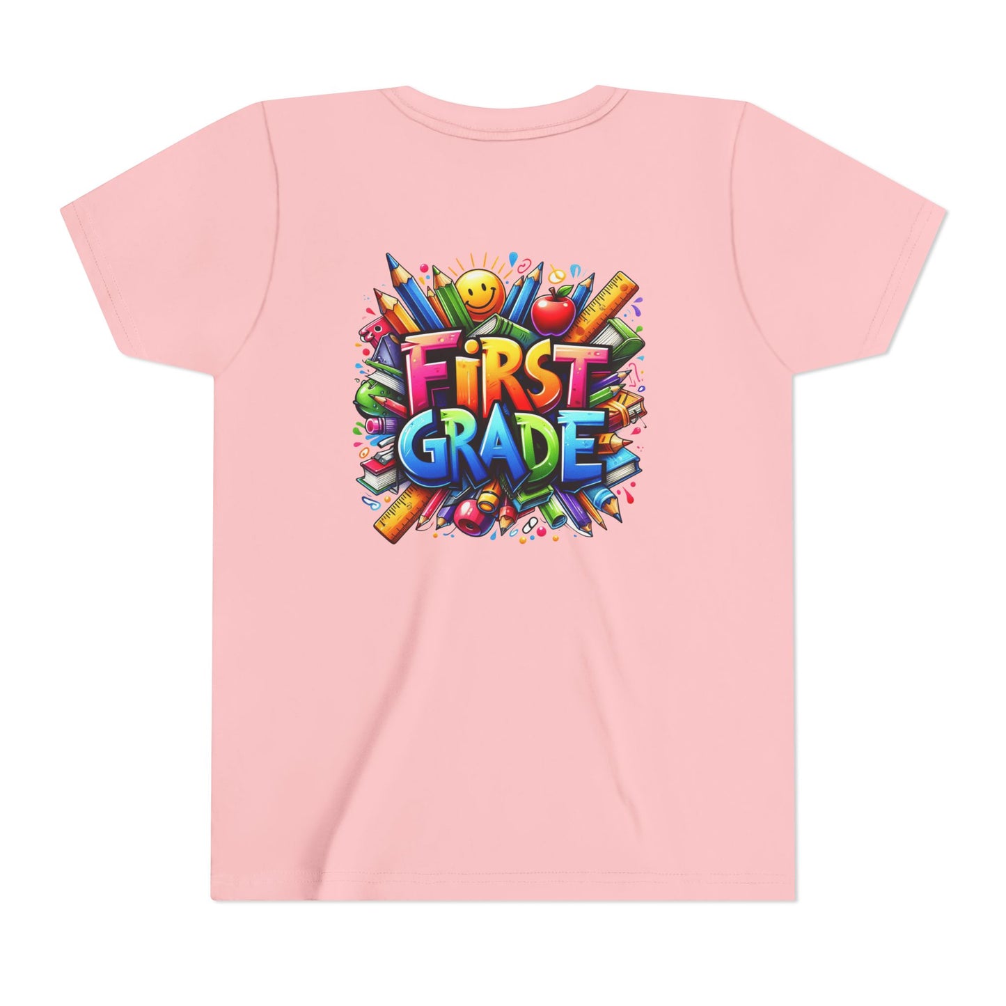 First Grade Kids Tee — Colorful Back-to-School Shirt for Boys & Girls