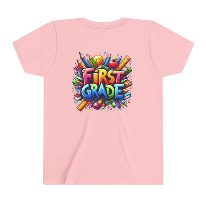 First Grade Kids Tee — Colorful Back-to-School Shirt for Boys & Girls
