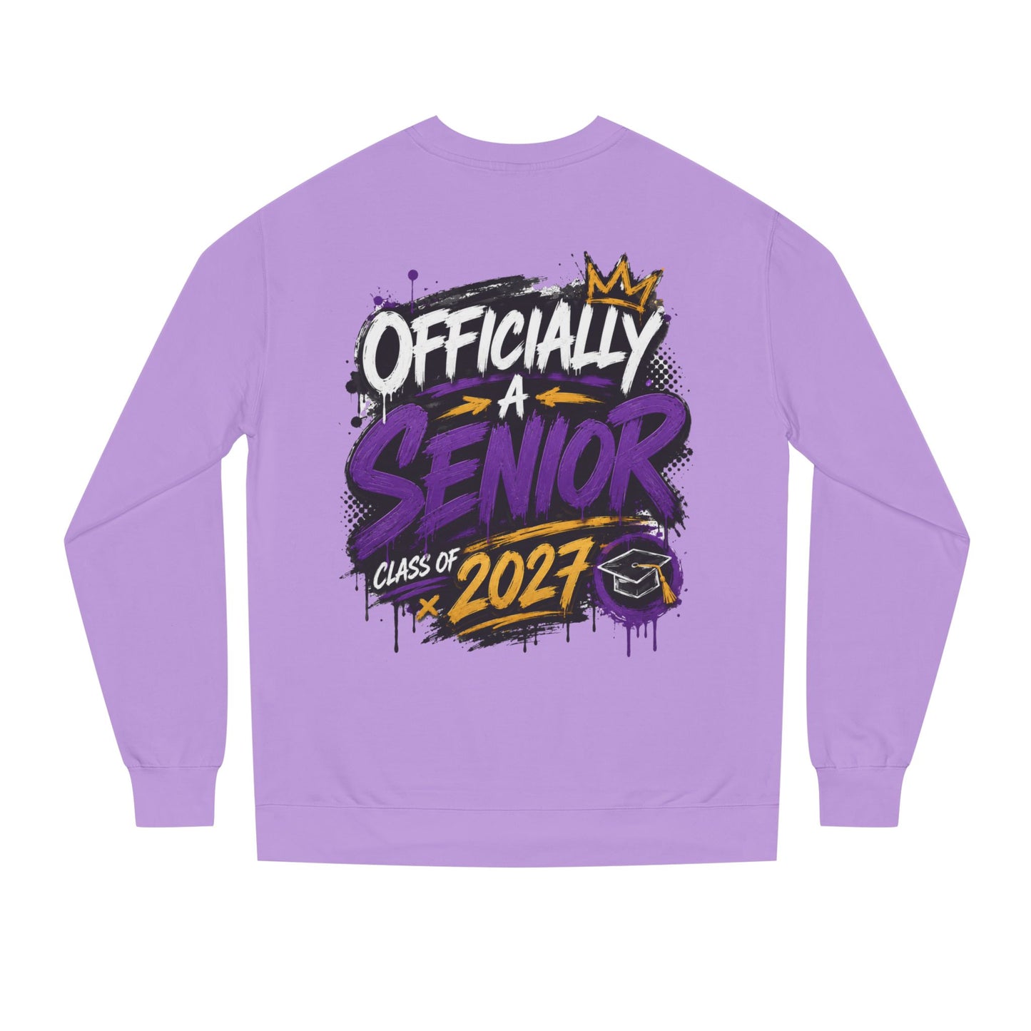 Senior Class 2027 Crewneck Sweatshirt — "Officially a Senior" Graduation Pullover