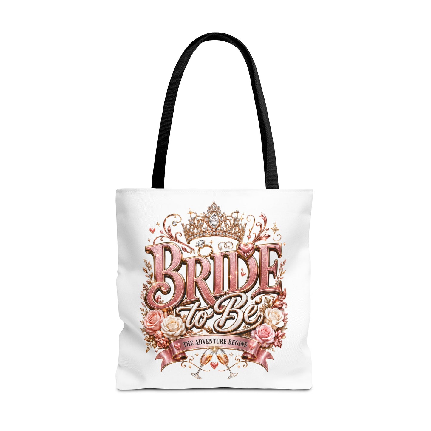 Bride-to-Be Floral Tote Bag - Bachelorette Gift & Bridal Shower Accessory