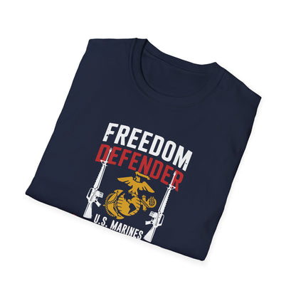 Freedom Defender U.S. Marines Veteran  For Life T-Shirt