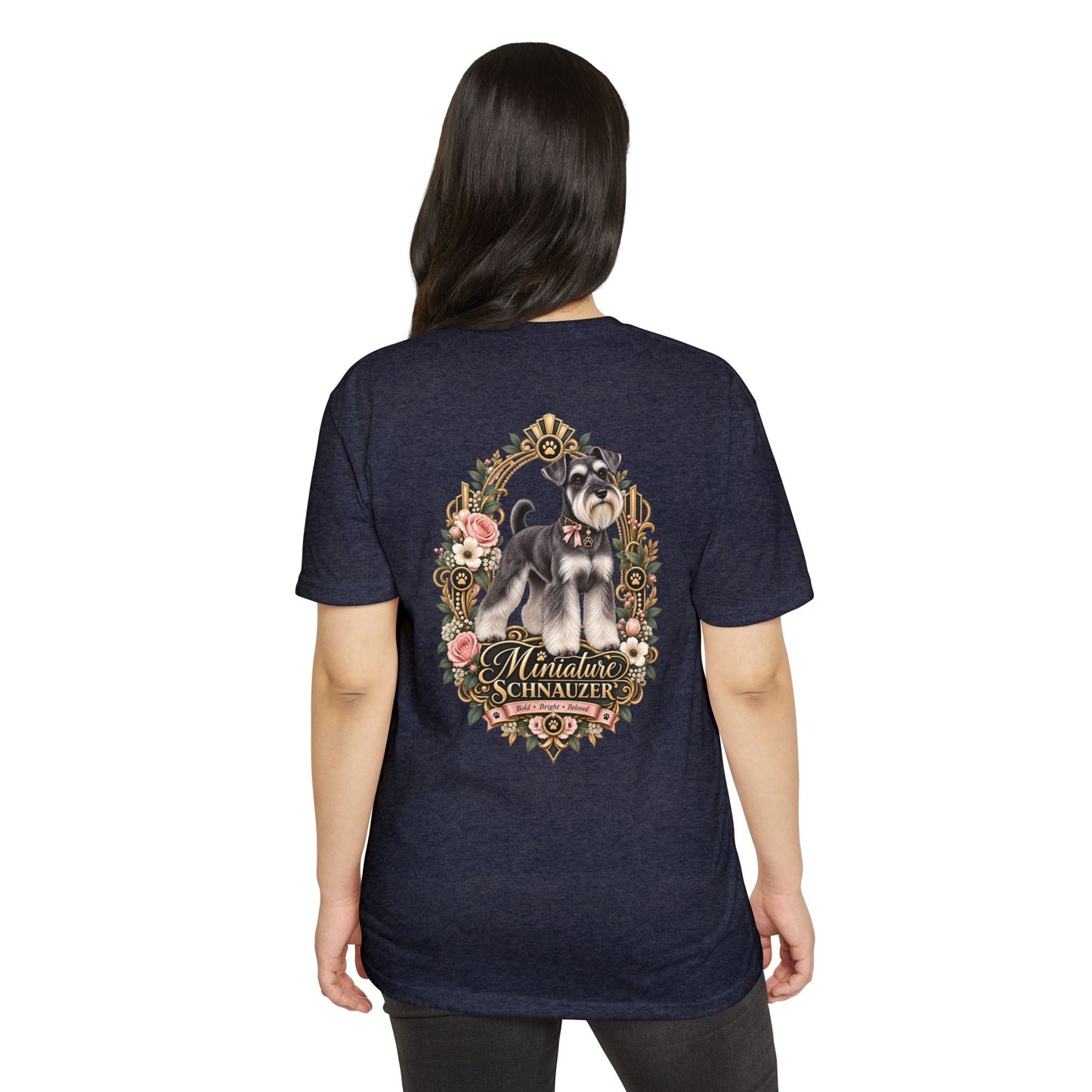 Miniature Schnauzer Floral Tee