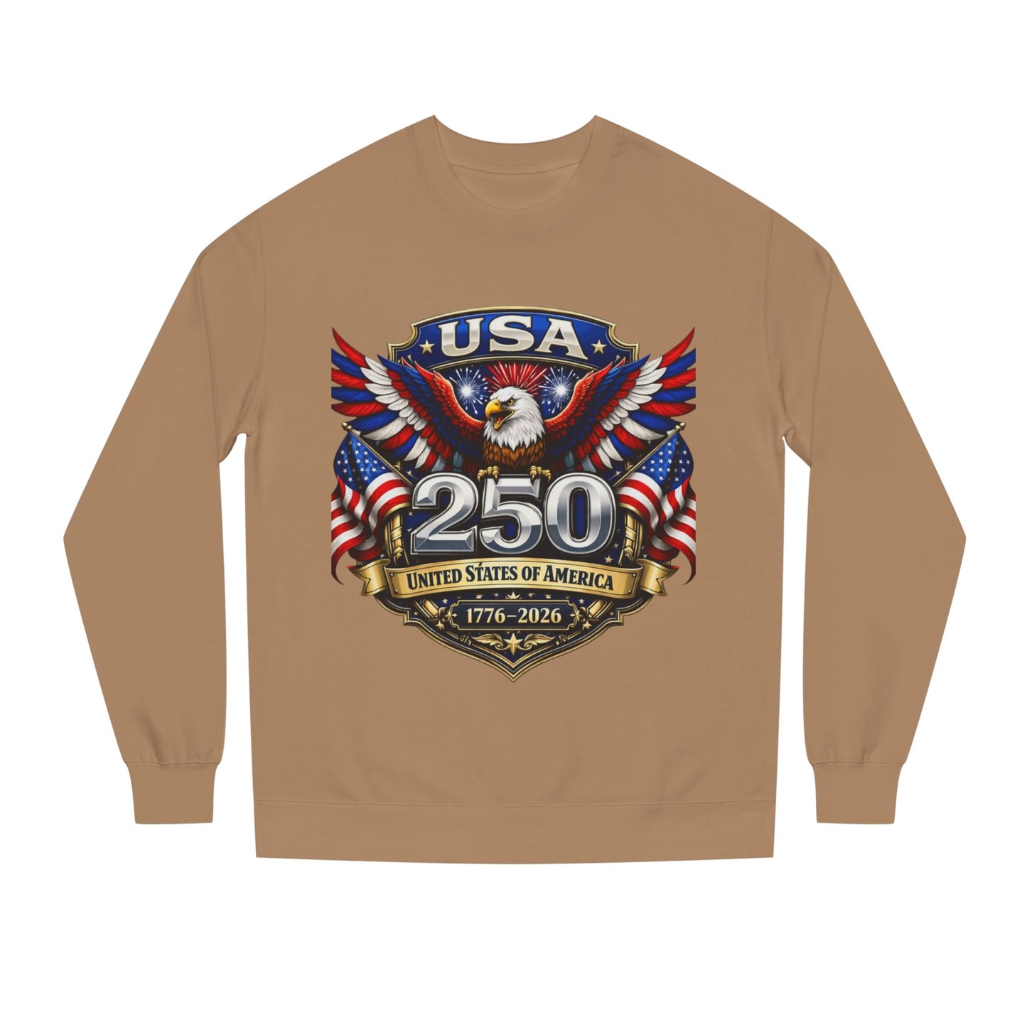 USA 250th Anniversary Sweatshirt — Patriotic Eagle 1776–2026 Crewneck