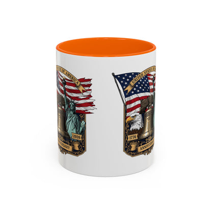 Liberty Anniversary Coffee Mug — 250th USA Celebration Accent Mug