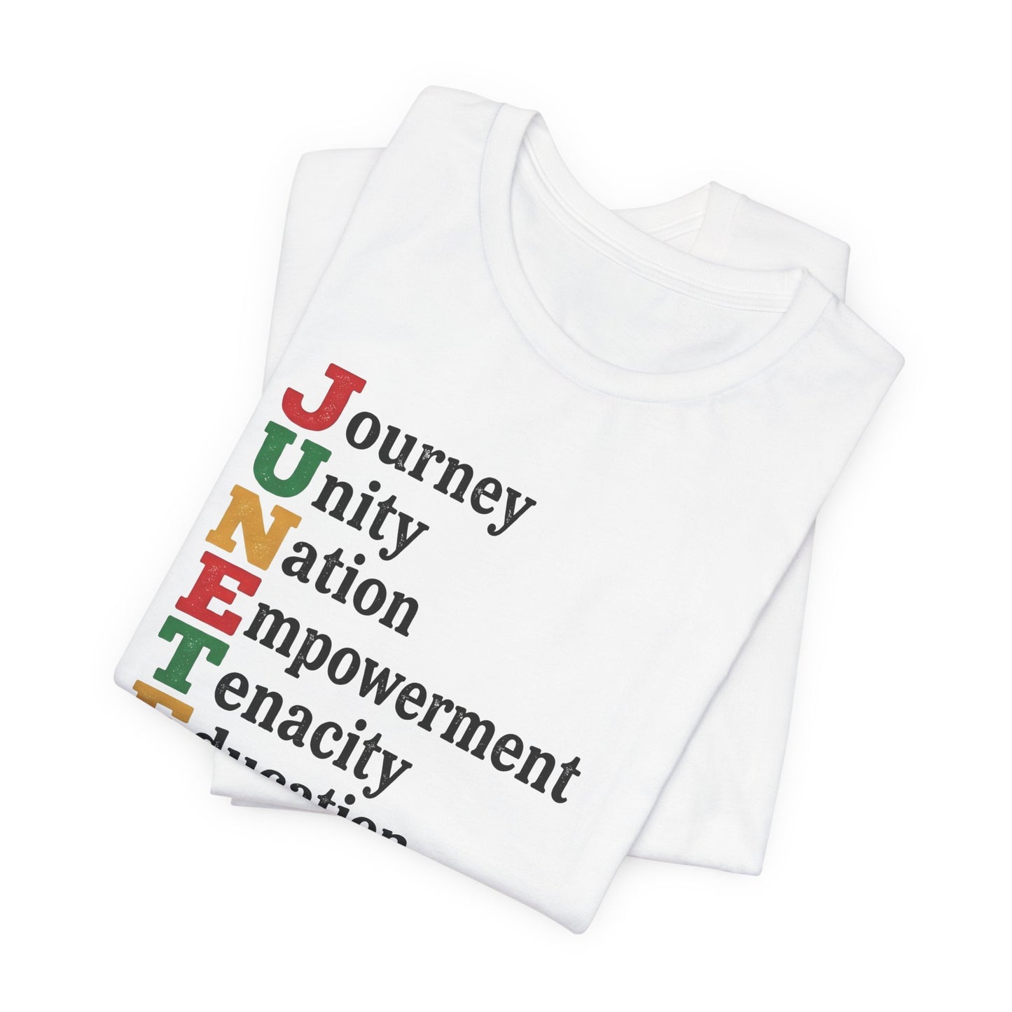 Juneteenth Acrostic T-Shirt — Journey, Unity, Empowerment Tee