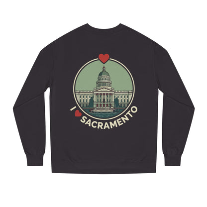 Sacramento Capitol Crewneck Sweatshirt — I Love Sacramento Vintage Graphic