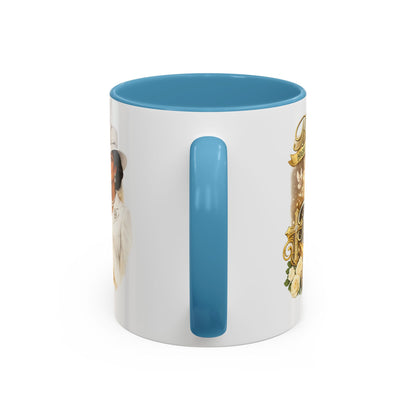 First Lady Inspirational Coffee Mug — "Blessed & Highly Favored" Accent Ceramic Mug