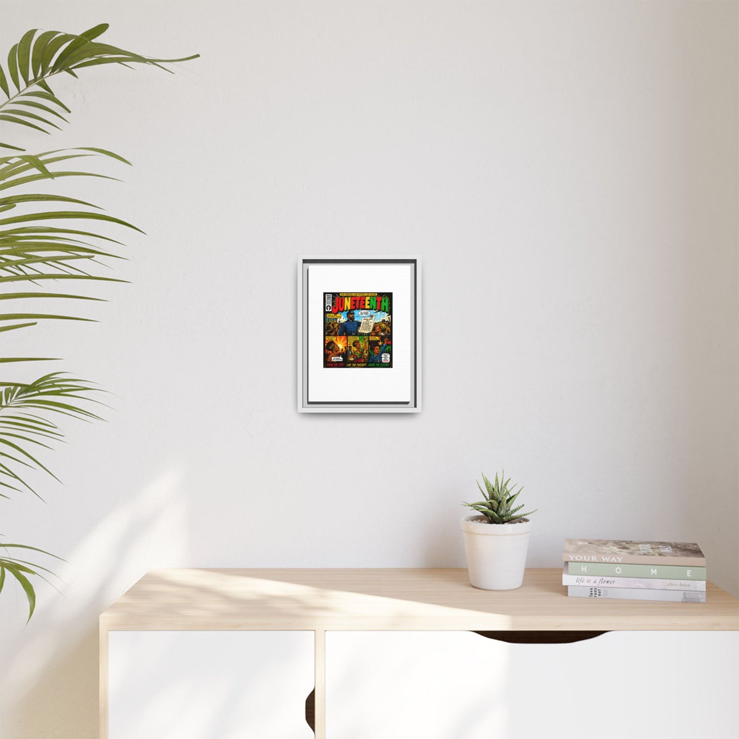 Juneteenth Comic Art Canvas - Framed Matte Wall Decor