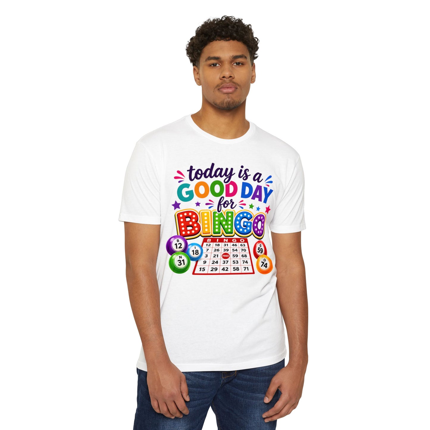 Bingo T-Shirt — "Today Is a Good Day for Bingo" Colorful Game Night Tee