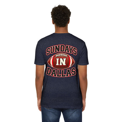 Sundays in Dallas Football T-Shirt