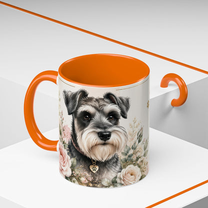 Miniature Schnauzer Coffee Mug - "Life Is Better With a Miniature Schnauzer" Accent Mug (11/15oz)