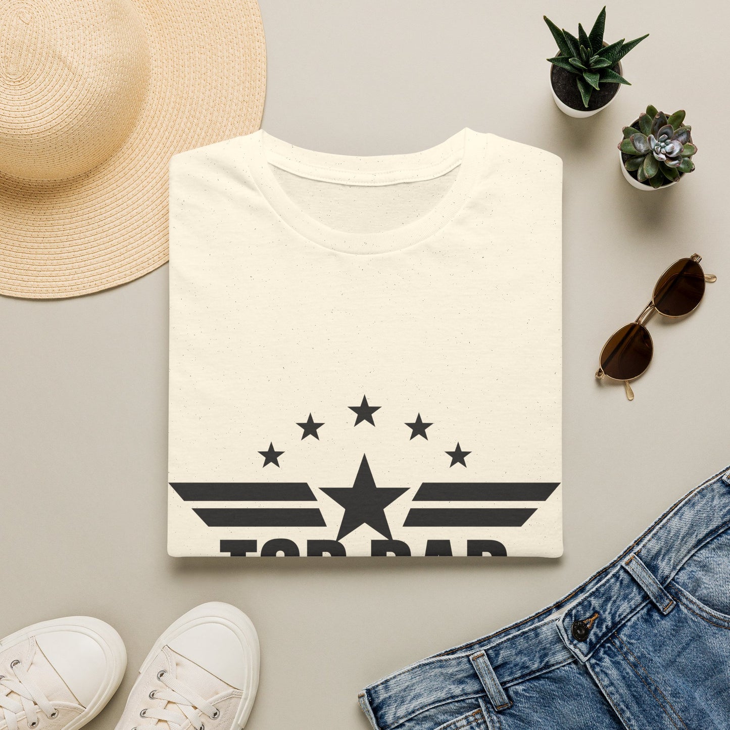 Top Dad T-Shirt — Retro Star Emblem Father's Day Tee