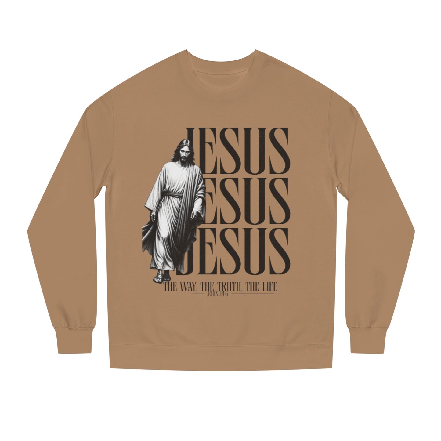 Jesus Crewneck Sweatshirt – The Way The Truth The Life Religious Pullover
