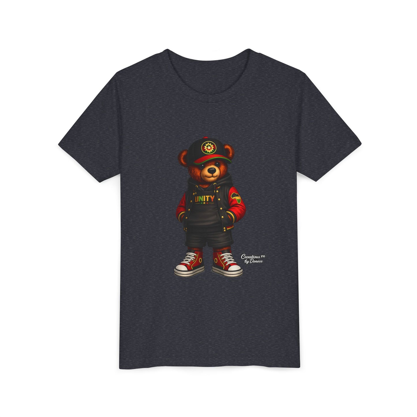 Youth Tee — 'Unity' Streetwear Teddy Bear Graphic Shirt