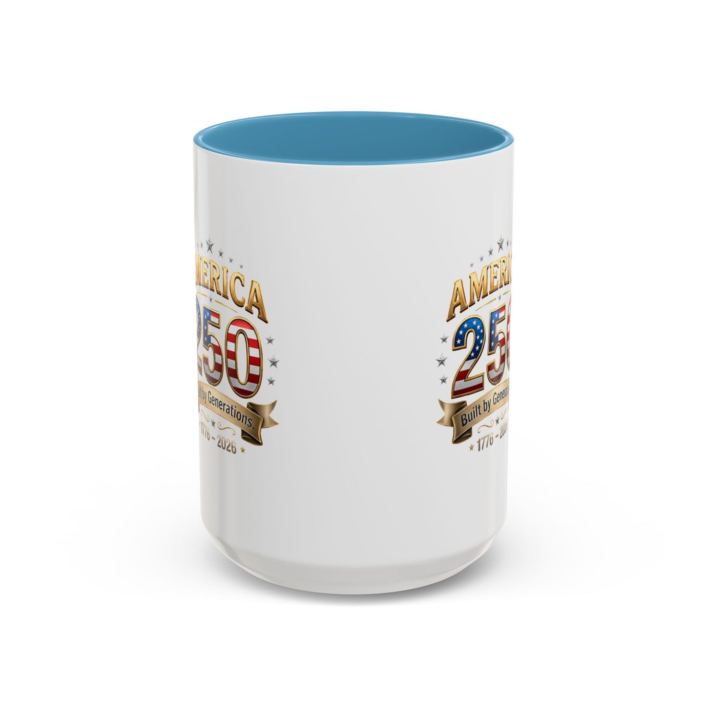America 250 Coffee Mug — Patriotic 1776–2026 Anniversary Accent Mug