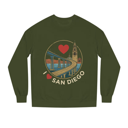 I Heart San Diego Sweatshirt — Balboa Park & Coronado Bridge Crewneck
