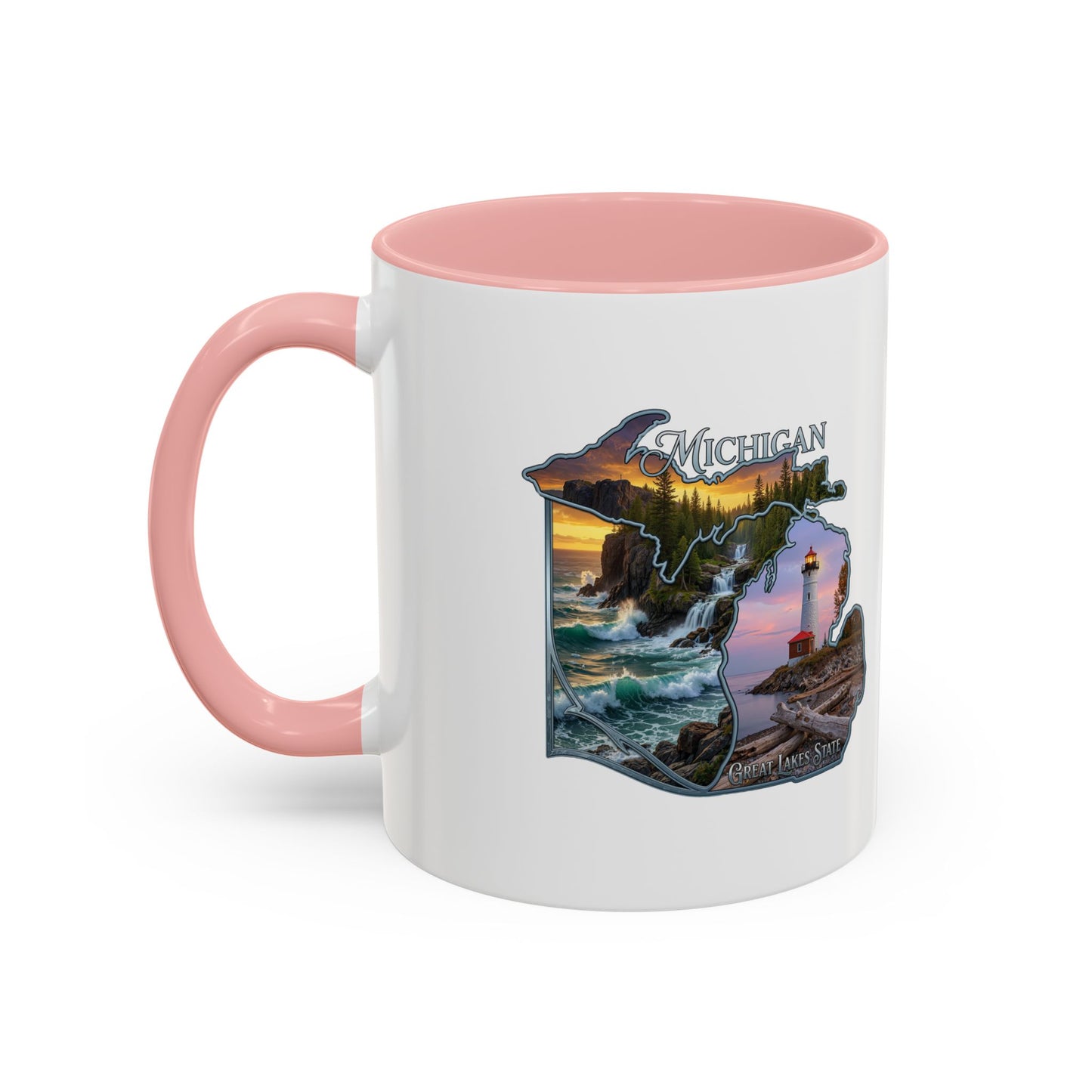 Michigan Lighthouse Coffee Mug — Scenic Great Lakes Accent Mug (11/15oz)