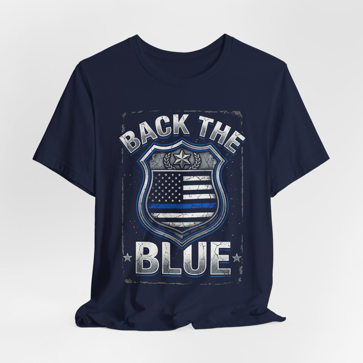 Back The Blue T-Shirt — Police Support Badge Tee